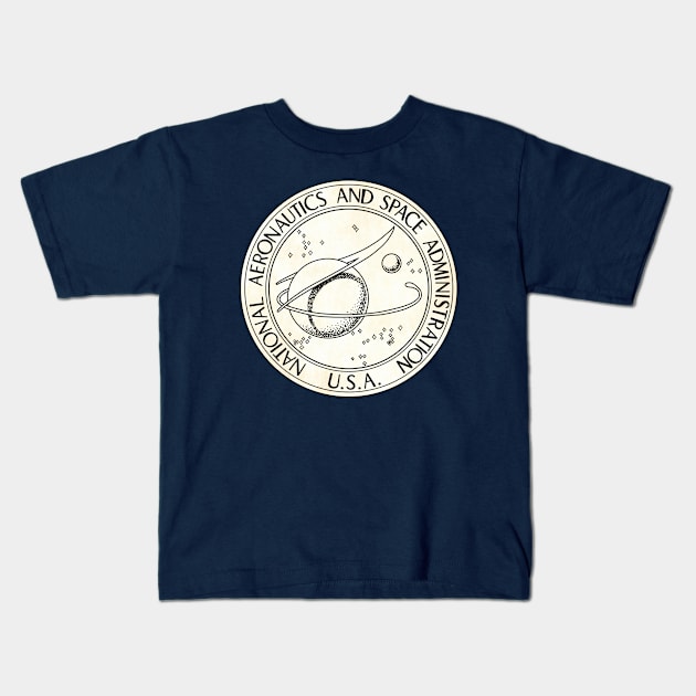 NASA - retro Kids T-Shirt by ThirteenthFloor